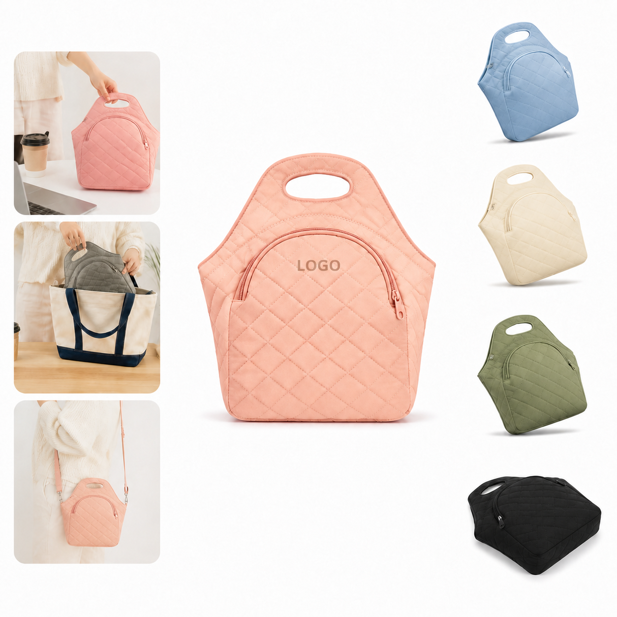 Foldable Neoprene Insulated Lunch Bag
