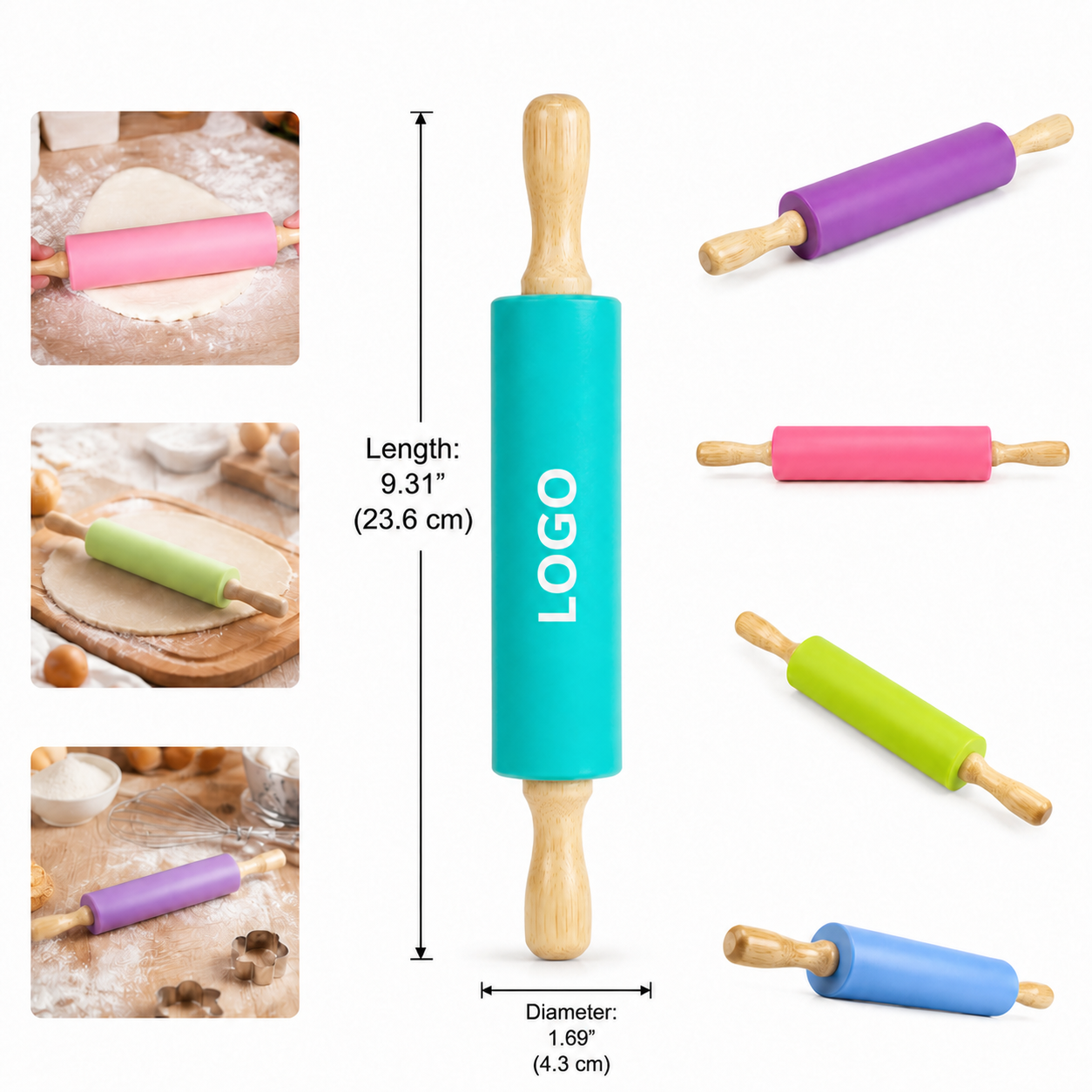 EasyGlide Non-Stick Silicone Rolling Pin