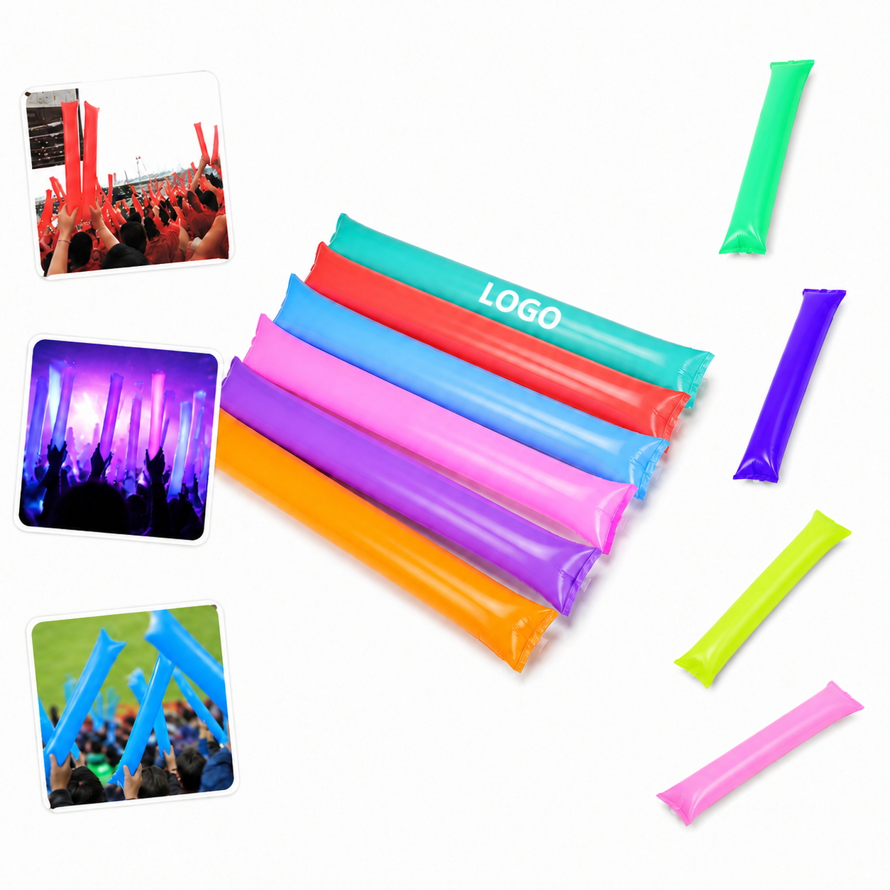 Customizable Inflatable Cheer Sticks