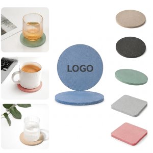 Round and Square Eco-Friendly Fiber Coaster Set