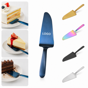 Ergonomic Serrated Stainless Steel Cake Server Spatula